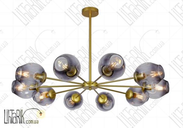 Levistella потолочна люстра 7526039-10 GD BK (7526039-8 GD+BK)