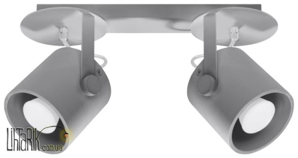SOLLUX LIGHTING Светильник припотолочный LAROSA 2 Szary SL.0316