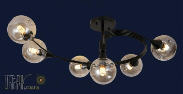 Levistella потолочна люстра 756PR3195-6 BK BK (756PR0031-6 BK+BK)