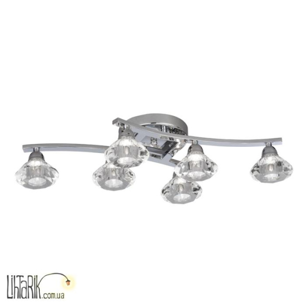 Люстра припотолочная Searchlight Sculptured Ice 9016-6CC