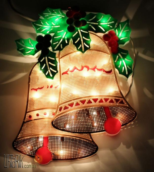 Светодиодное панно "Праздничные колокольчики" (20866)