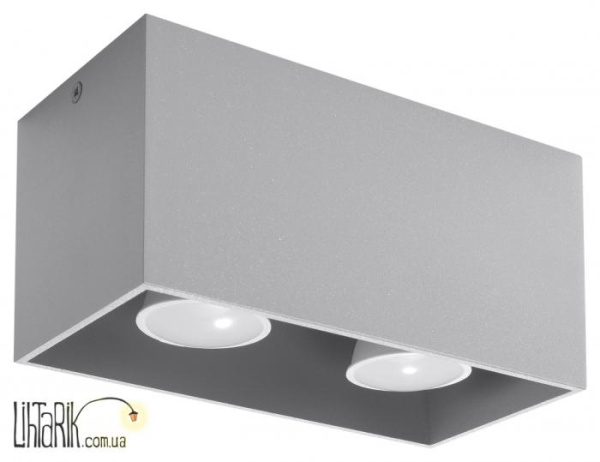 SOLLUX LIGHTING Светильник припотолочный QUAD MAXI Szary SL.0382