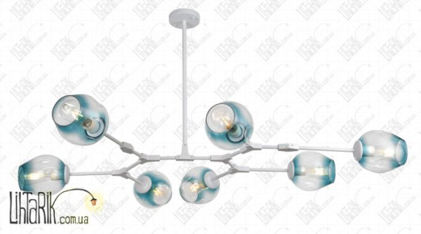 Levistella потолочная подвесная люстра 752L7731-7 WH BL (752L7731-7 WH+BL)