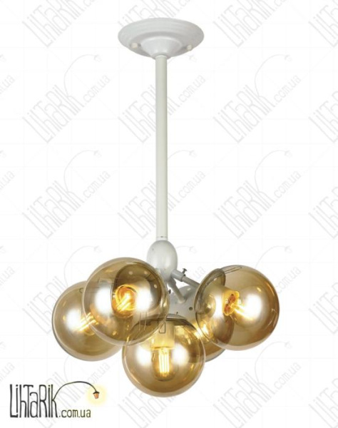 Levistella Потолочная люстра 756PL385-5 WH BR (756PL385-5 WH+BR)