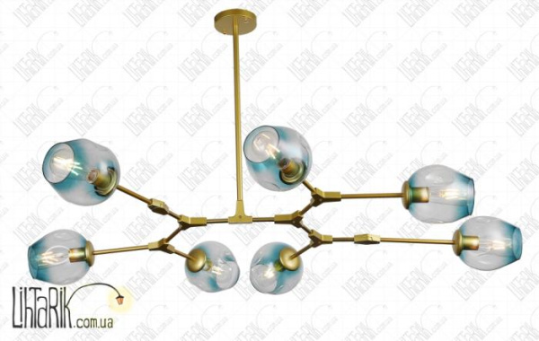 Levistella потолочная подвесная люстра 752L7731-7 GD BL (752L7731-7 GD+BL)