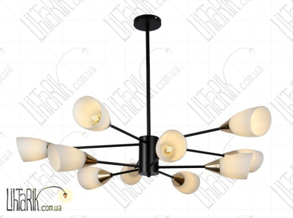 Levistella потолочна люстра 7526075-10 BK WH (7526075-10 BK+WH)