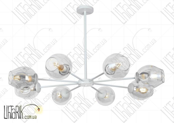 Levistella потолочна люстра 7526039-8 WH CL (7526039-8 WH+CL)