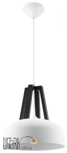 SOLLUX LIGHTING Светильник подвесной CASCO Biaa/Czarne Drewno SL.0387
