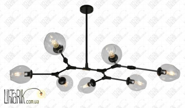 Levistella потолочная люстра 752L7731-7 BK+CL