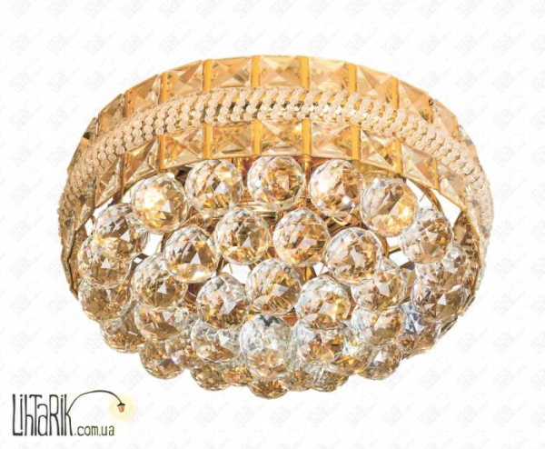 Хрустальная потолочная люстра 7182005-3 GD