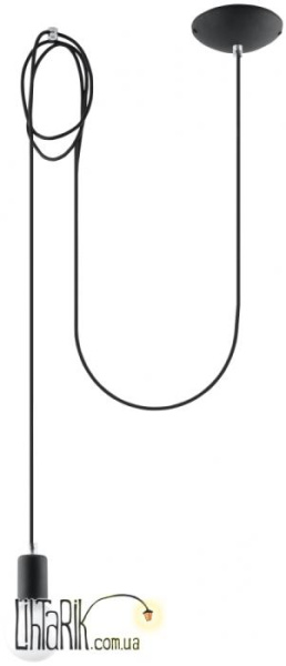 SOLLUX LIGHTING Светильник подвесной EDISON 1 LONG Czarny SL.0369