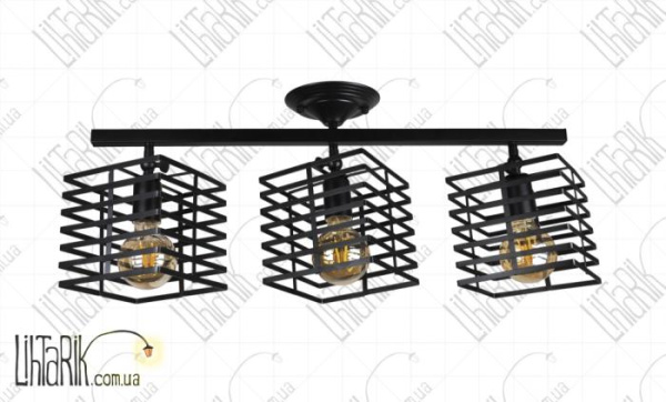 Levistella прпотолочный светильник 756XPR104F-3 BK