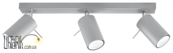 SOLLUX LIGHTING Светильник припотолочный RING 3 Szary SL.0451