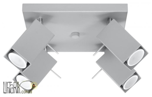 SOLLUX LIGHTING Светильник припотолочный MERIDA 4 Szary SL.0458