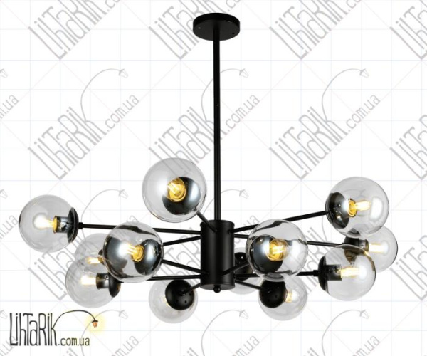 Levistella потолочная люстра 7526033-12 BK CL (7526033-12 BK+CL)