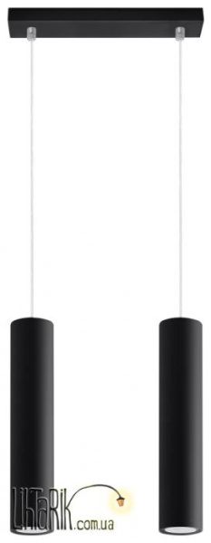 SOLLUX LIGHTING Светильник подвесной LAGOS 2 Czarny SL.0328