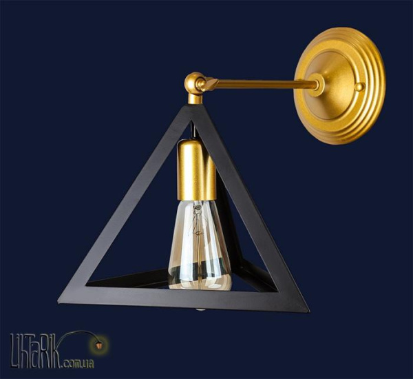 Levistella настенный светильник 756W220F-1 GD BK (756W220F-1 GD+BK)