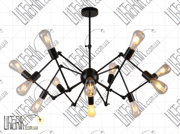 Люстра-паук лофт 761ZD012-12