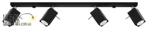 SOLLUX LIGHTING Светильник припотолочный MERIDA 4L Czarny SL.0459