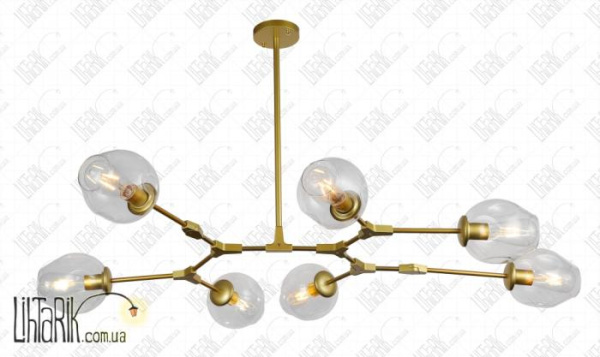 Levistella потолочная подвесная люстра 752L7731-7 GD CL (752L7731-7 GD+CL)