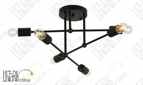 Levistella потолочная люстра 761JX06-6 BK