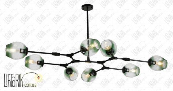 Levistella потолочная люстра 752L7731-8 BK GR (752L7731-8 BK+GR)