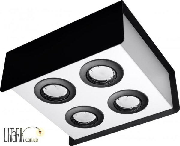 SOLLUX LIGHTING Светильник припотолочный STEREO 4 Czarny SL.0412