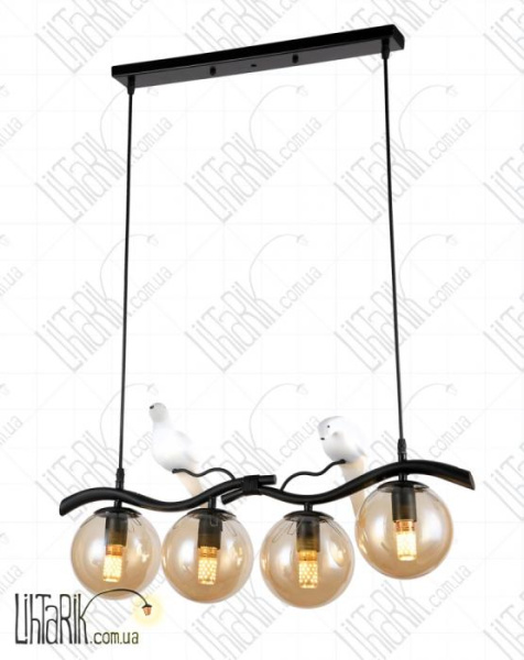 Levistella подвесной светильник 756PR7105-4 BK BR (756PR7105-4 BK+BR)