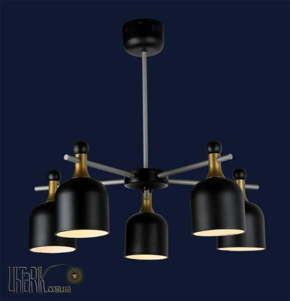 Levistella Подвесная люстра 756LPR1026-5 BK