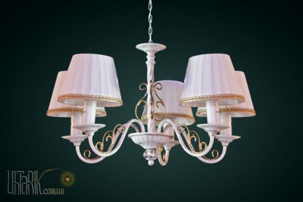 Люстра Bulgarini VD50869-5-W Beige-Gold/White