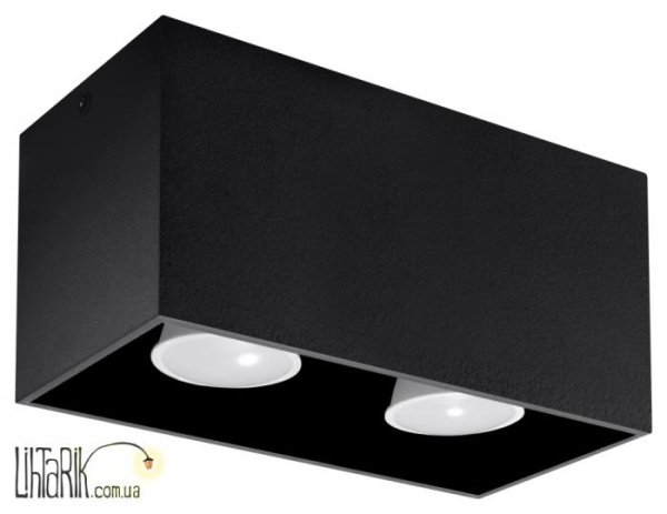SOLLUX LIGHTING Светильник припотолочный QUAD MAXI Czarny SL.0381