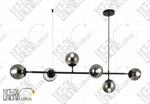 Levistella потолочная люстра 909XL3046-6 BK BK (909XL3046-6 BK+BK)