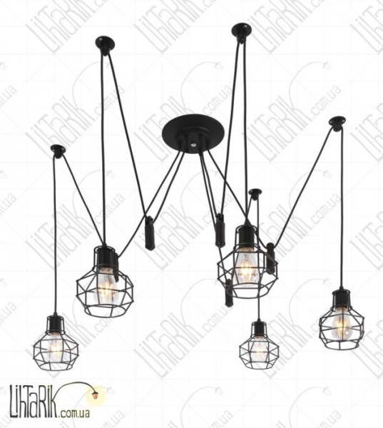 Levistella потолочная подвесная люстра 7529076-5 BK