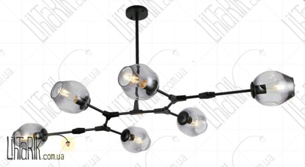 Levistella потолочна люстра 752L7731-6 BK BK (752L7731-6 BK+BK)