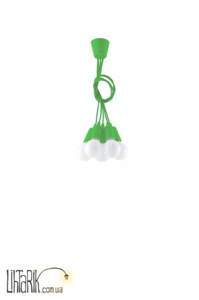 SOLLUX LIGHTING Светильник подвесной DIEGO 5 zielony SL.0583
