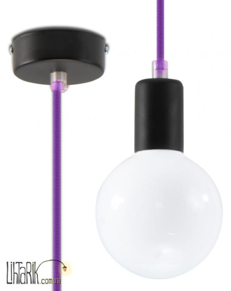 SOLLUX LIGHTING Светильник подвесной EDISON Fioletowa SL.0156