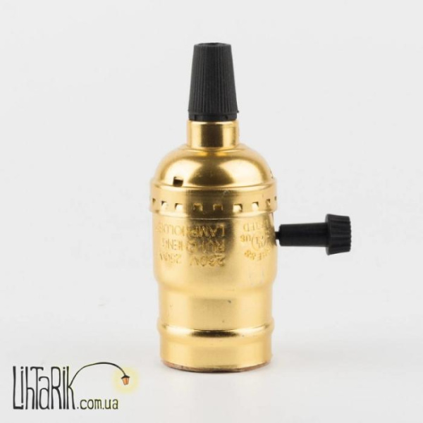 Levistella Алюминиевый патрон с выключателем золотой