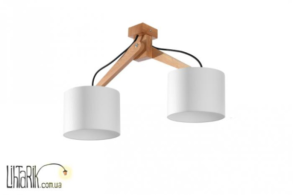 SOLLUX LIGHTING Светильник припотолочный LEGNO 2 naturalne drewno SL.0521
