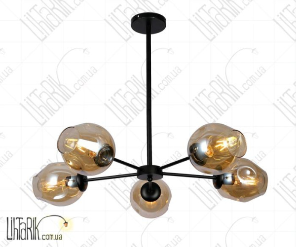 Levistella потолочна люстра 7526039-5 BK BR (7526039-5 BK+BR)