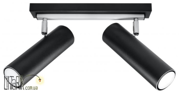 SOLLUX LIGHTING Светильник припотолочный DIREZIONE 2 Czarny SL.0500