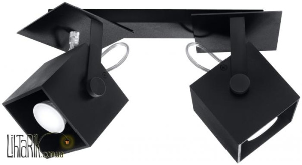 SOLLUX LIGHTING Светильник припотолочный CEDRA 2 Czarny SL.0320