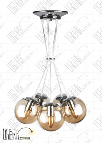 Levistella подвесная люстра 756PR150F-5 CR BR (756PR150F-5 CR+BR)