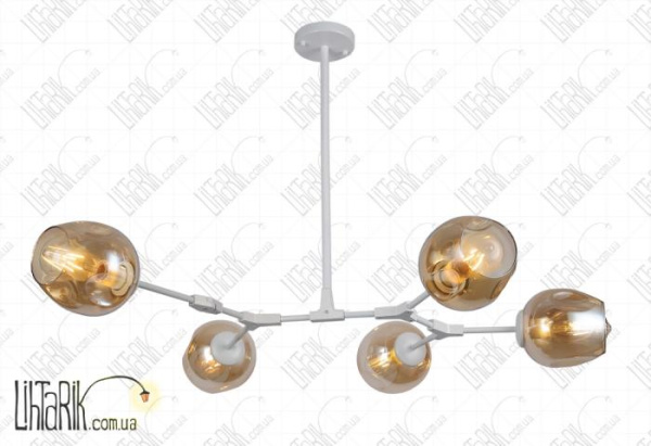 Levistella потолочная подвесная люстра 752L7731-5 WH BR (752L7731-5 WH+BR)