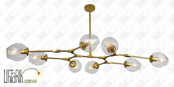 Levistella потолочная люстра 752L7731-8 GD CL (752L7731-8 GD+CL)