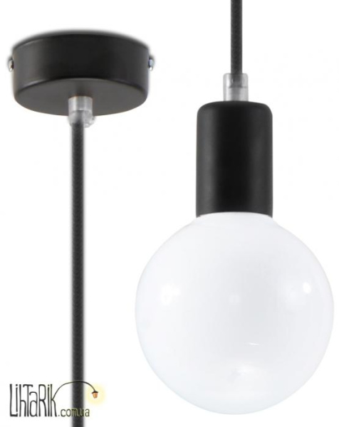 SOLLUX LIGHTING Светильник подвесной EDISON Czarna SL.0152