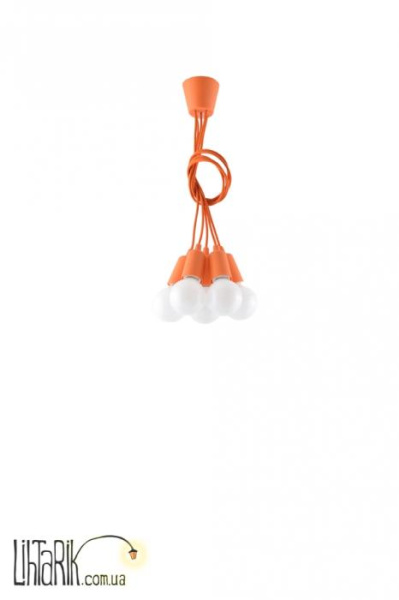 SOLLUX LIGHTING Светильник подвесной DIEGO 5 pomaraczowy SL.0586