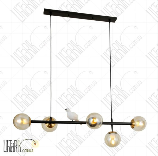 Levistella подвесной светильник 761WKT05-5 BK BR (761WKT05-5 BK+BR)