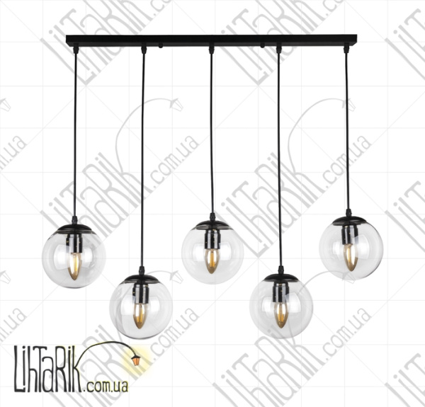 Levistella подвесной светильник 756PR150F-5 BK CL (700) (756PR150F-5 BK+CL (700))