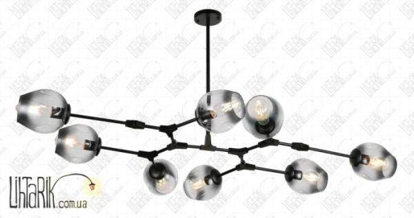 Levistella потолочная подвесная люстра 752L7731-8 BK BK (752L7731-8 BK+BK)