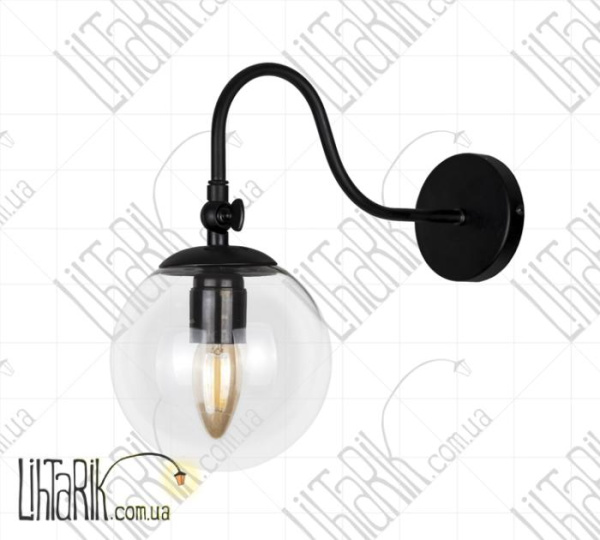 Levistella настенный светильник 756WPR150F3-1 BK CL (756WPR150F3-1 BK+CL)